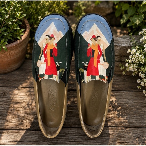 ICON Shoes - Icon Wearable Art Shoes Brides Les Bains by Léon Benigni Womens Size 7M USA Made